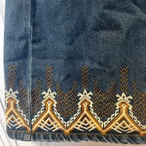 Free People embroidered miniskirt